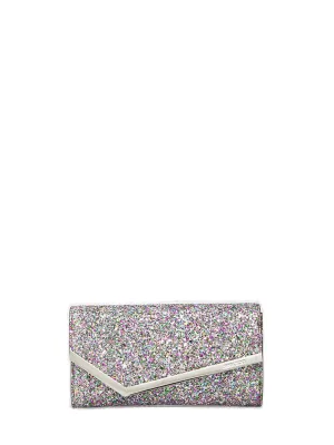Jimmy Choo Emmie Foldover Glitter Clutch Bag