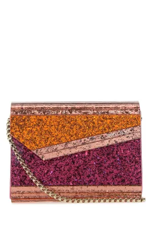 Jimmy Choo Logo Detailed Chained Clutch Bag