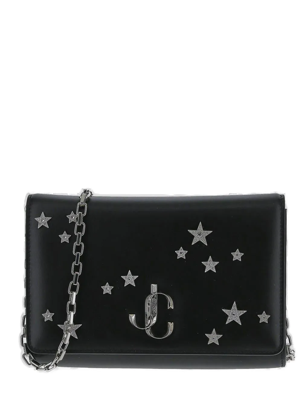 Jimmy Choo Varenne Embellished Foldover Top Clutch Bag
