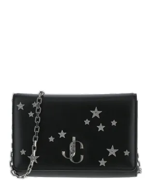 Jimmy Choo Varenne Embellished Foldover Top Clutch Bag