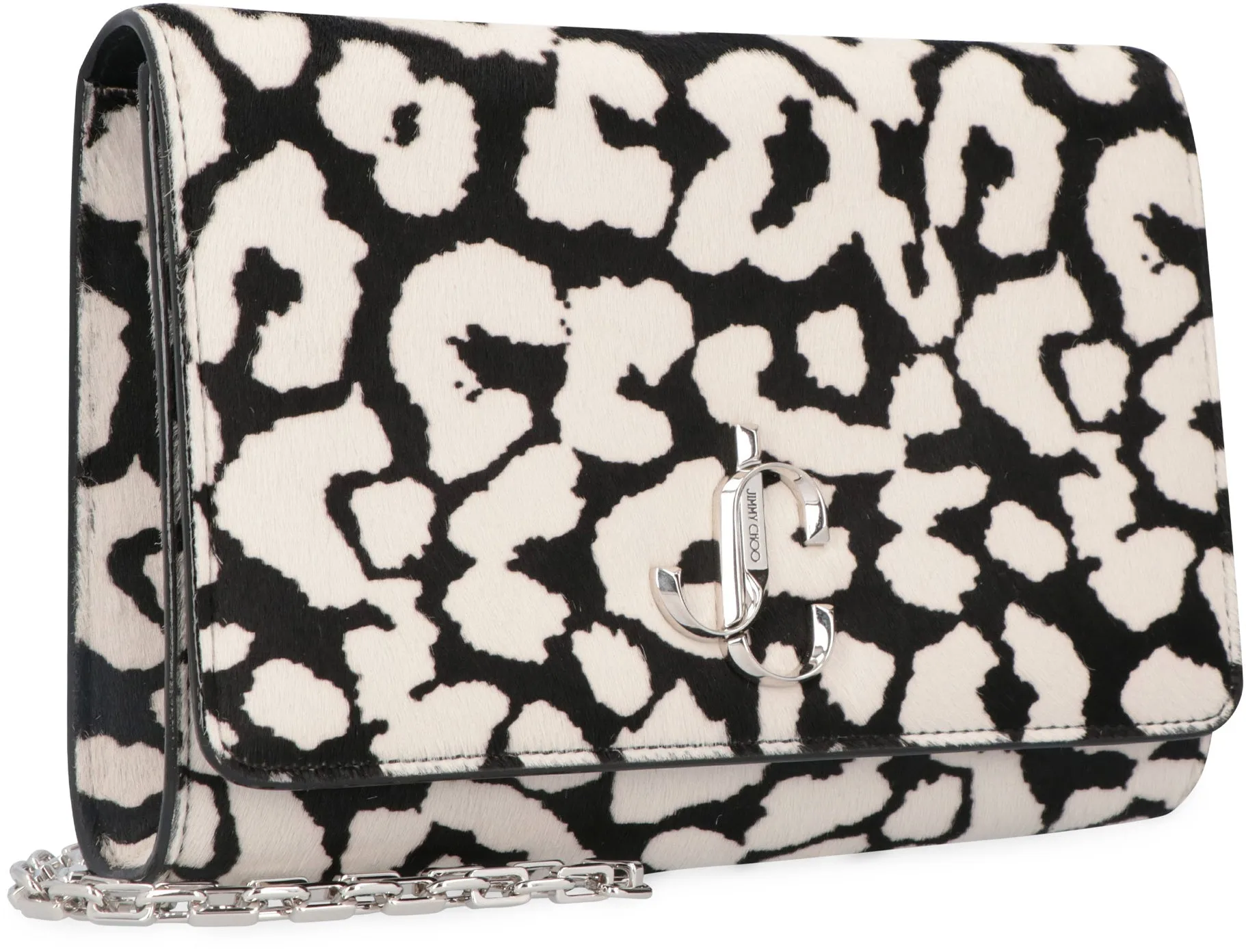 Jimmy Choo Varenne Leopard Printed Clutch Bag