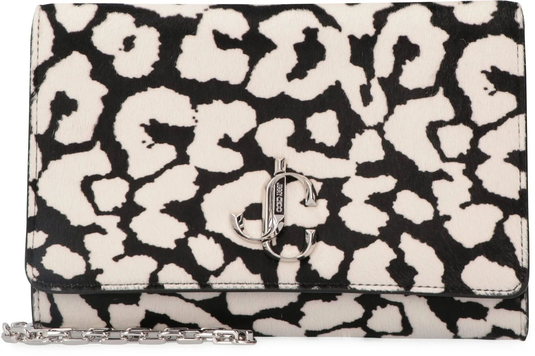 Jimmy Choo Varenne Leopard Printed Clutch Bag
