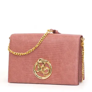 Just Cavalli Embossed Logo Plaque Crossbody Bag