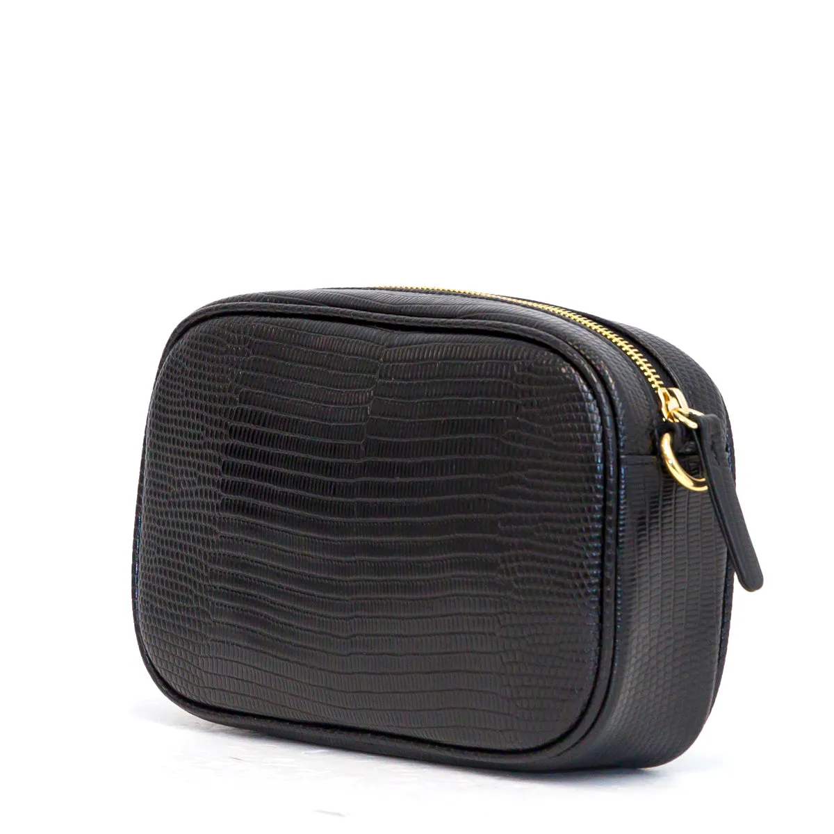 Just Cavalli Logo Plaque Zipped Crossbody Bag