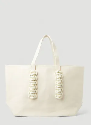 Kara Cobra Braid Detailed Tote Bag