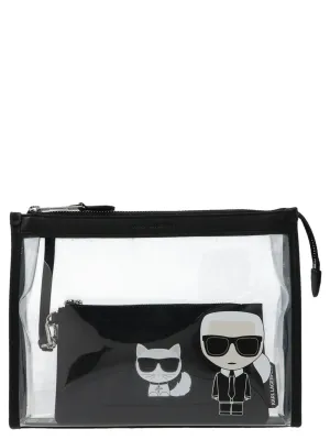 Karl Lagerfeld Ikonik Transparent Pouch