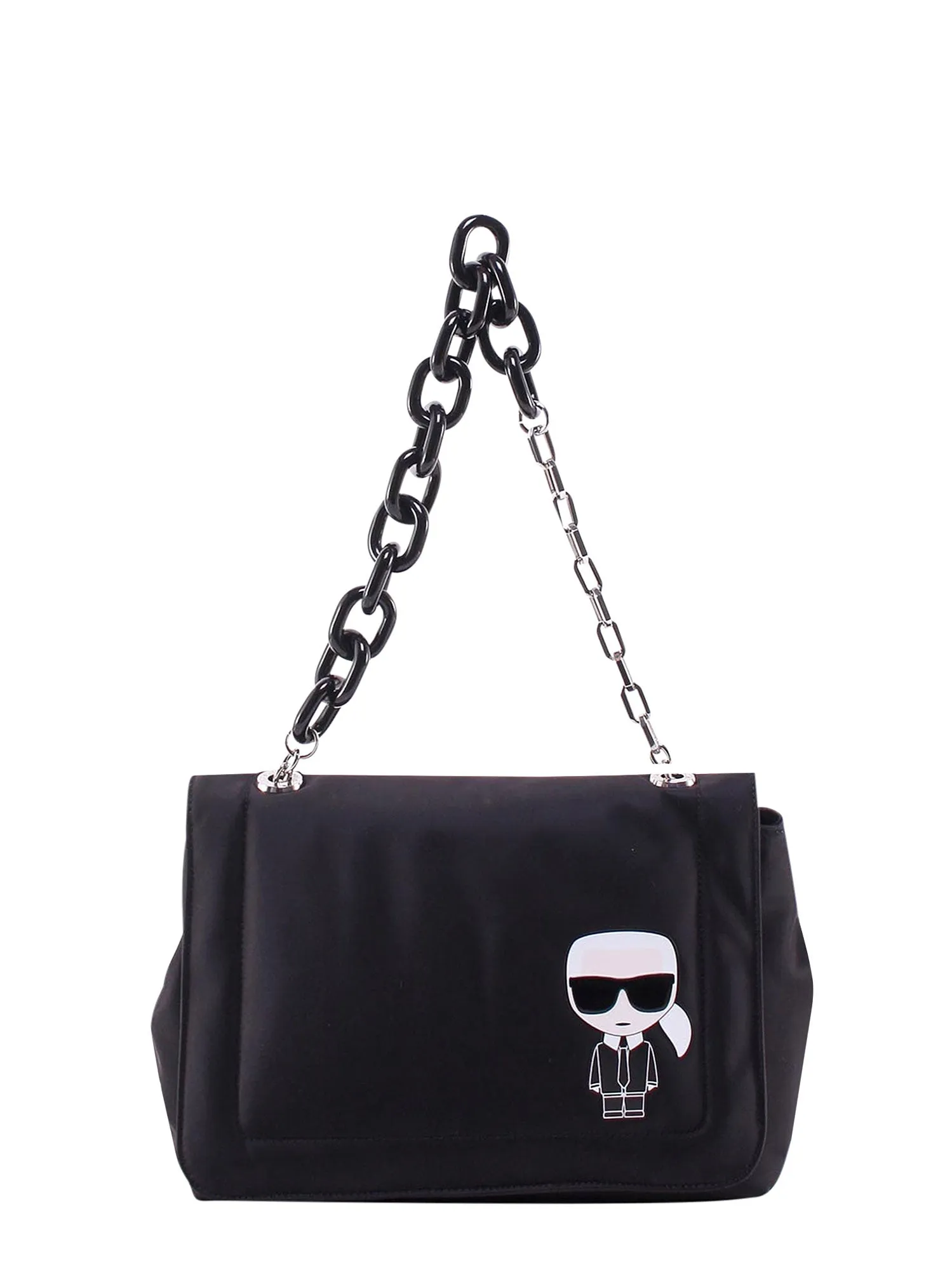 Karl Lagerfeld K/Ikonik Chained Shoulder Bag