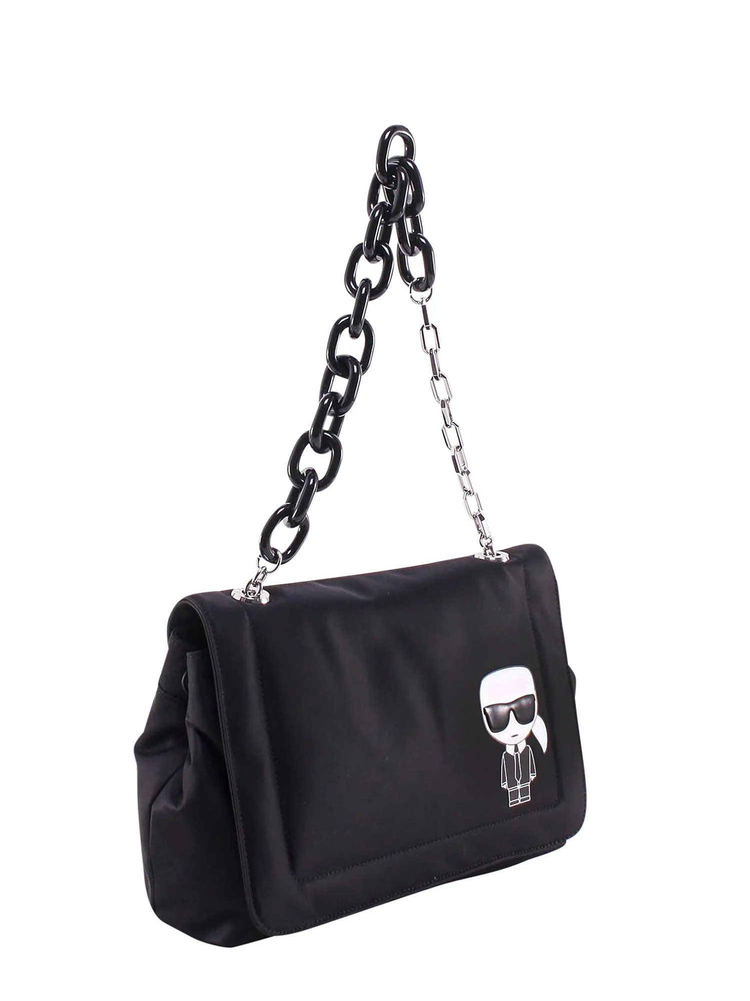 Karl Lagerfeld K/Ikonik Chained Shoulder Bag