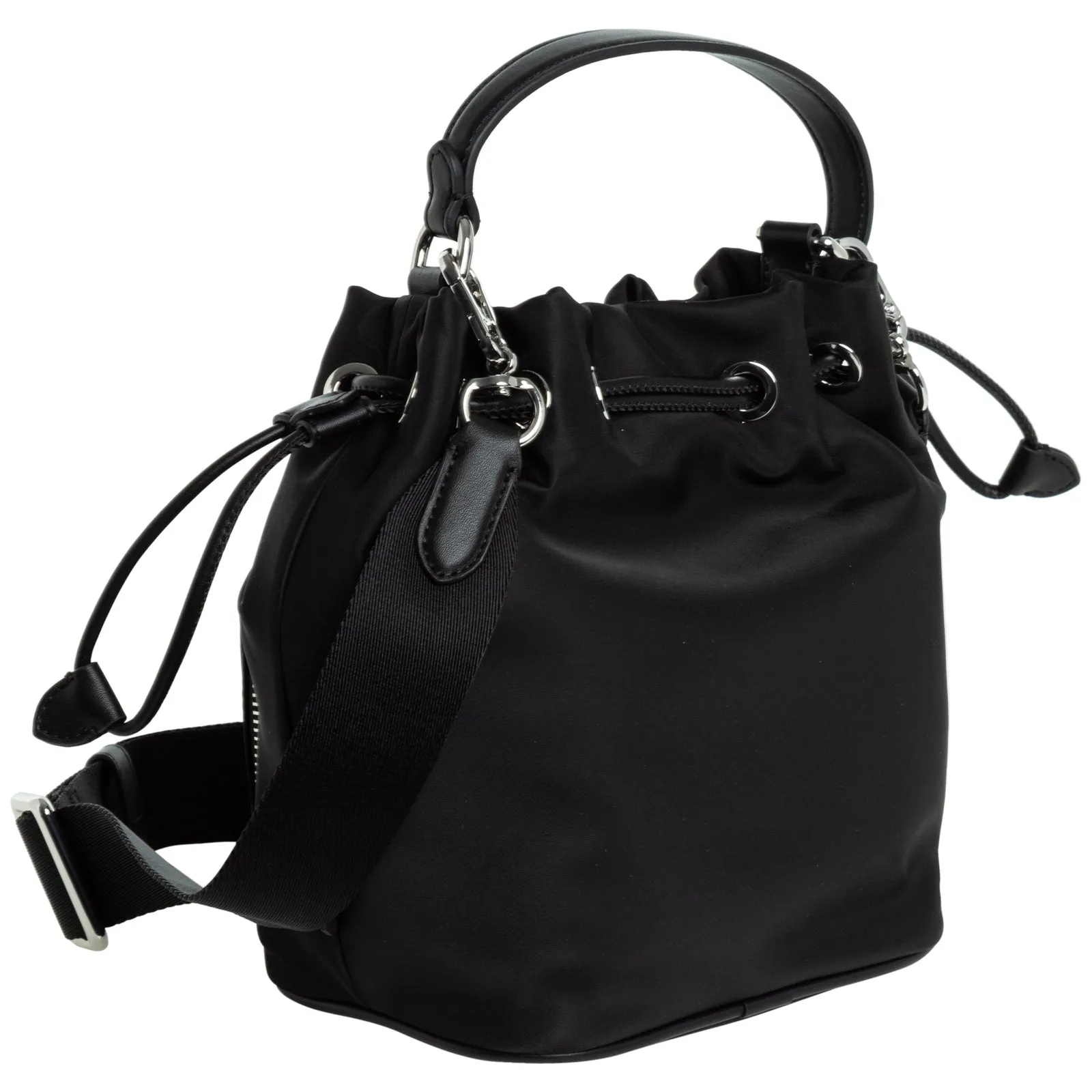 Karl Lagerfeld Logo Print Bucket Bag