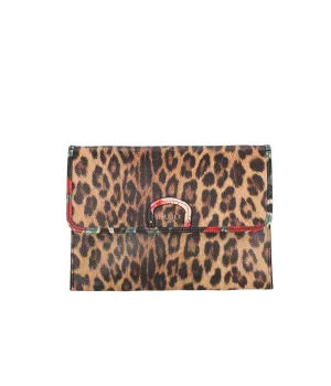 Liu Jo Leopard Logo Printed Envelope Bag