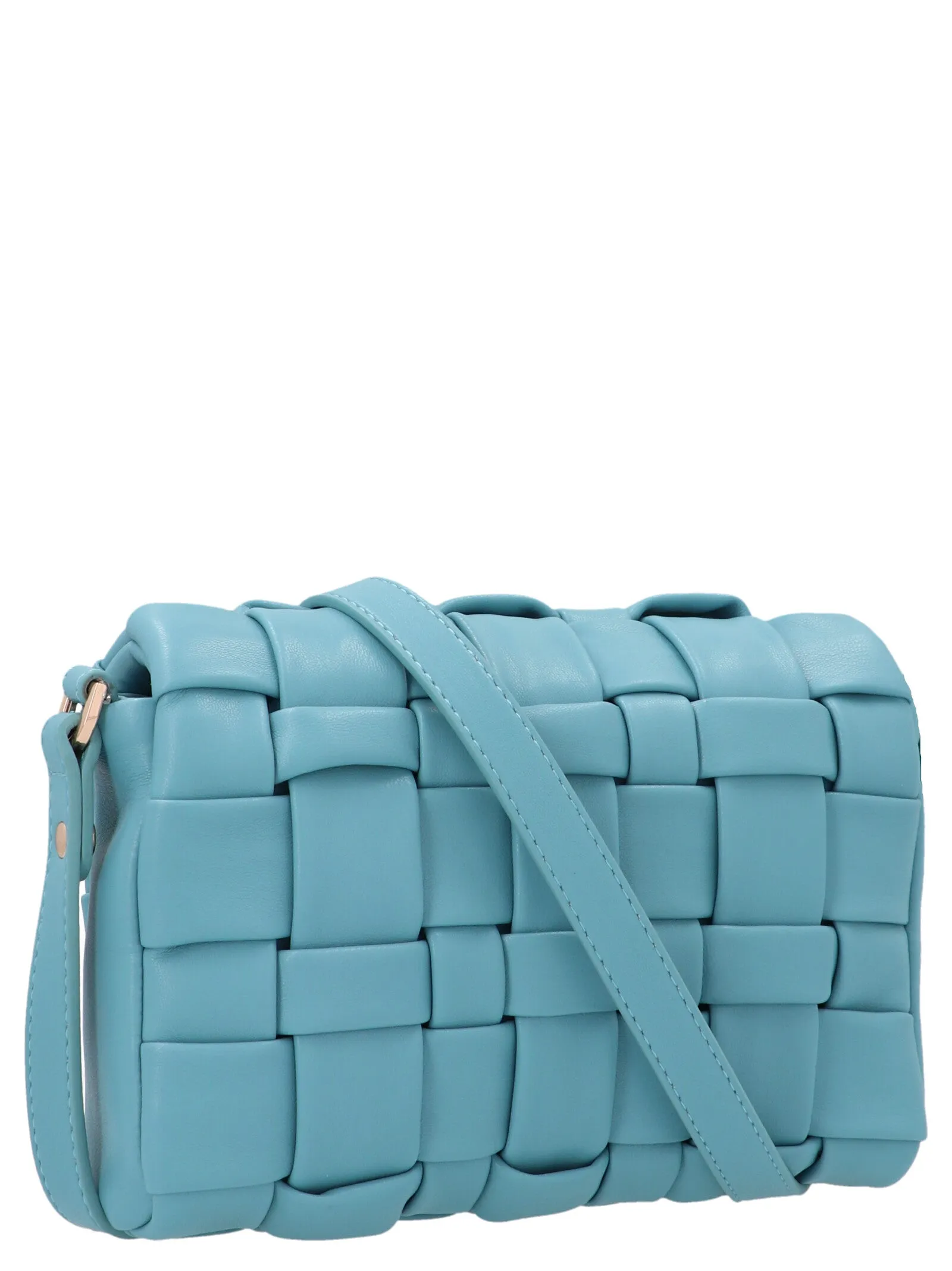 Liu Jo Logo Plaque Woven Crossbody Bag