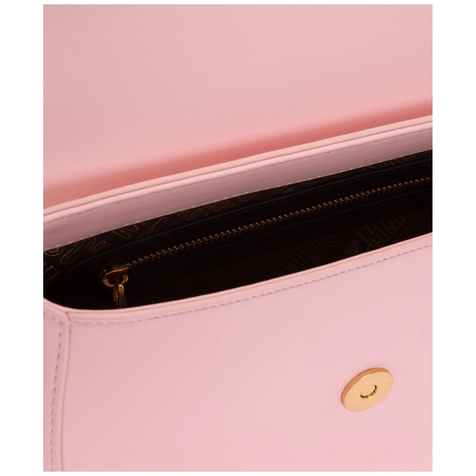 Love Moschino Heart-Plaque Foldover Crossbody Bag