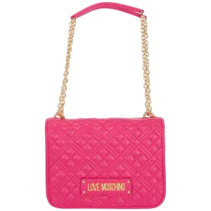 Love Moschino Logo Plaque Foldover Crossbody Bag
