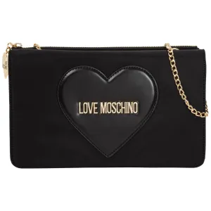 Love Moschino Logo Plaque Zipped Shoulder Bag