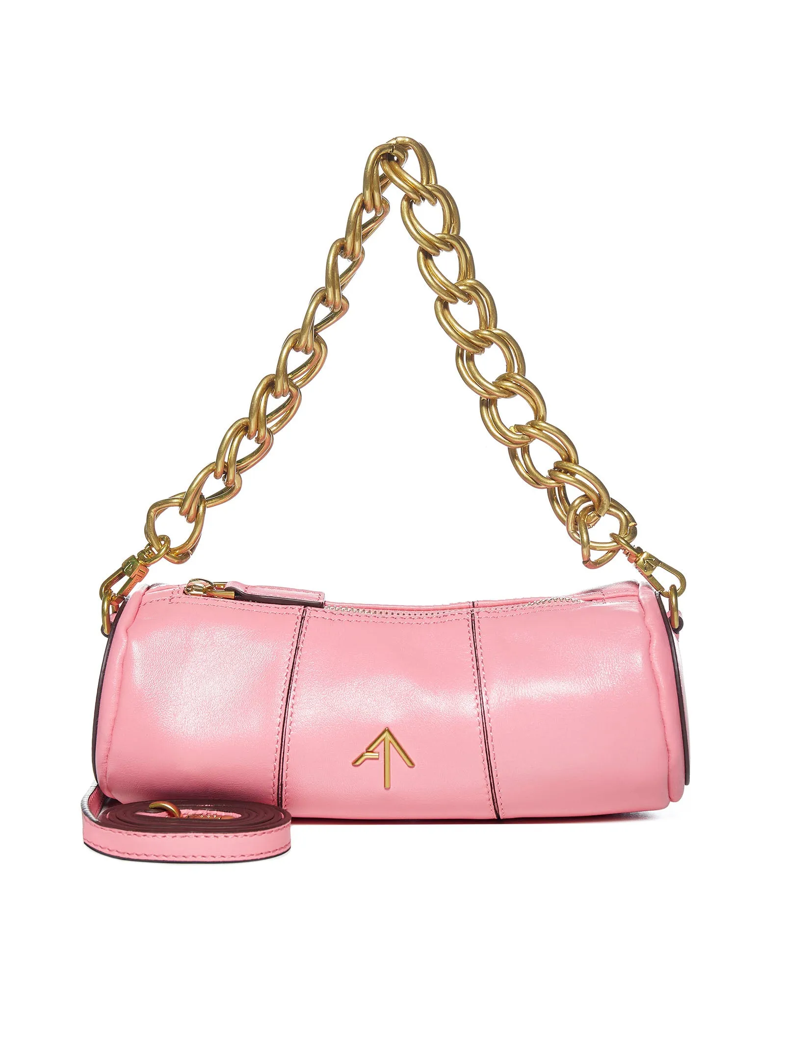 Manu Atelier Cylinder Zip-Up Shoulder Bag