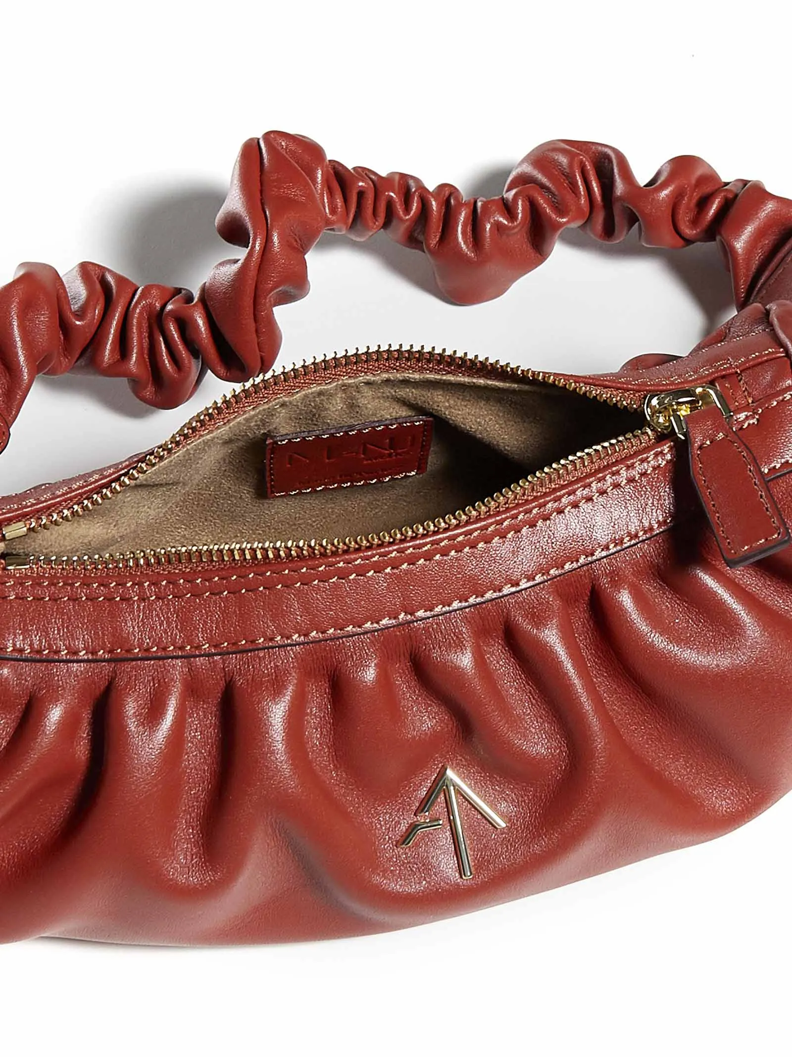 Manu Atelier Mini Cylinder Zip-Up Shoulder Bag