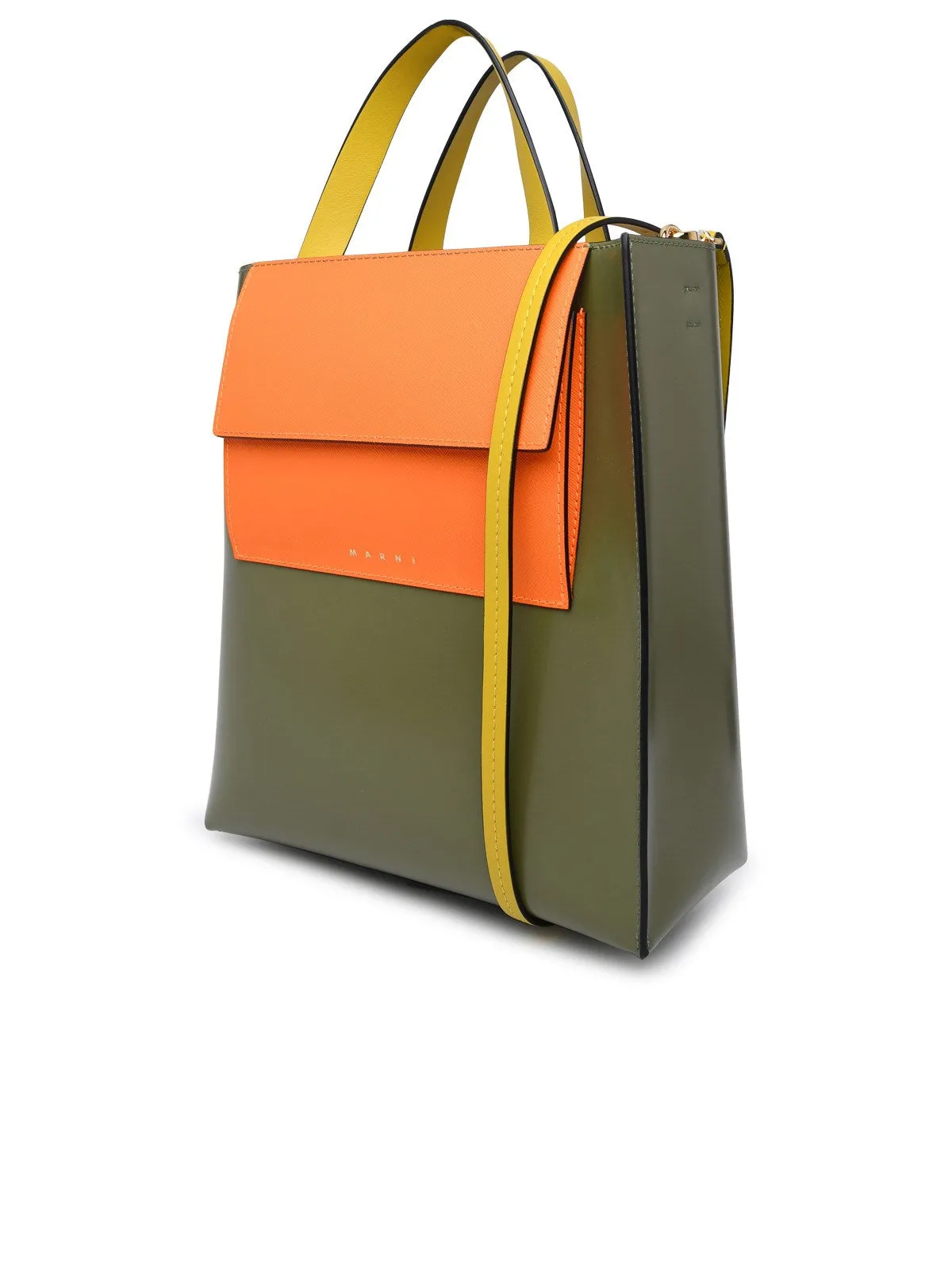 Marni Logo Detailed Strapped Tote Bag