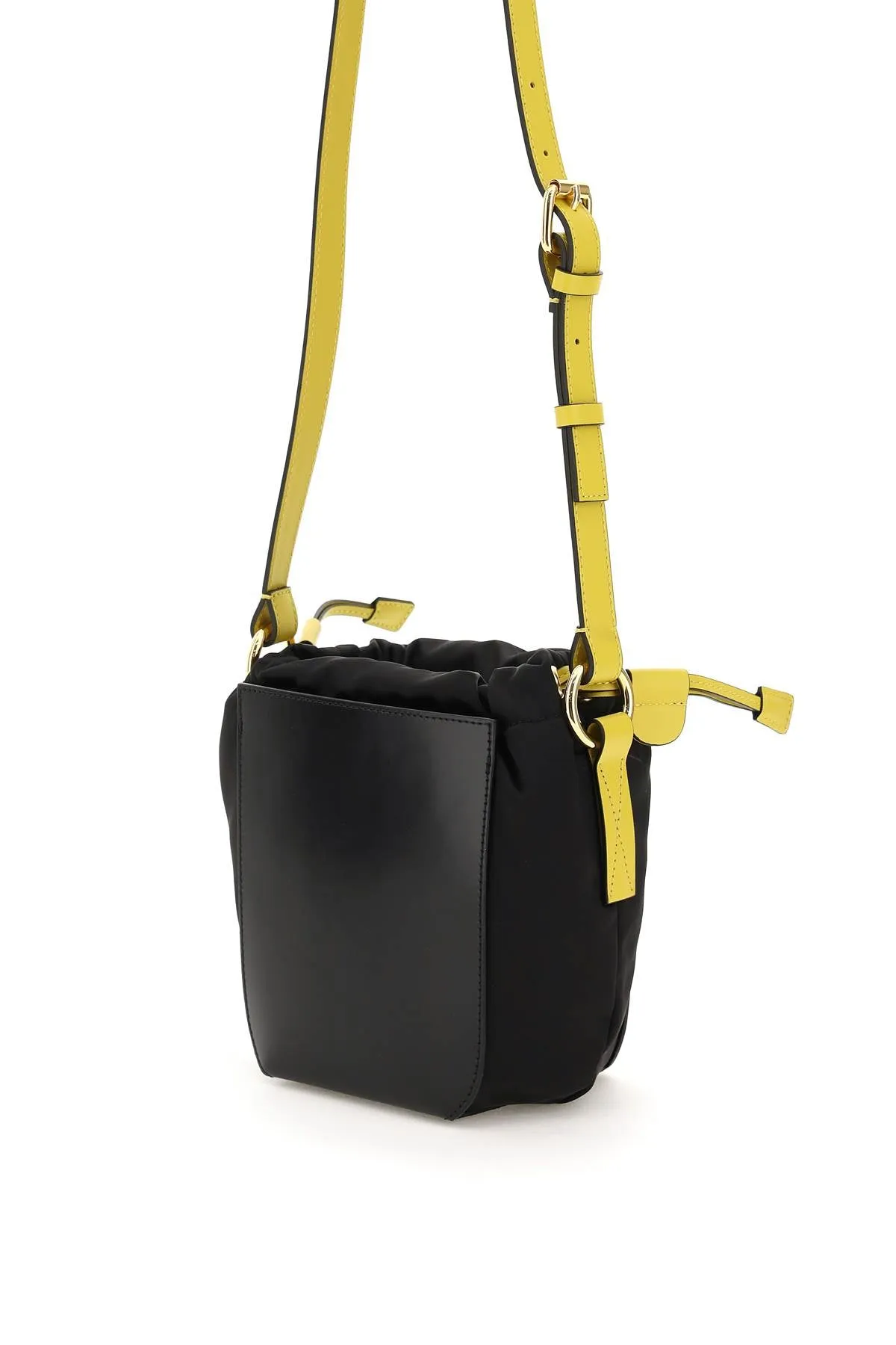 Marni Logo Printed Drawstring Bucket Bag