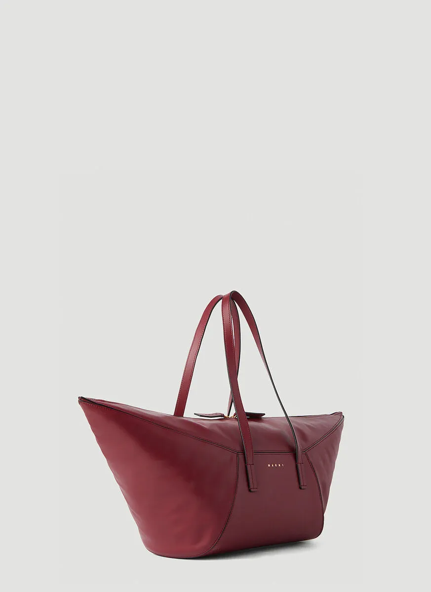 Marni Logo Printed Tote Bag