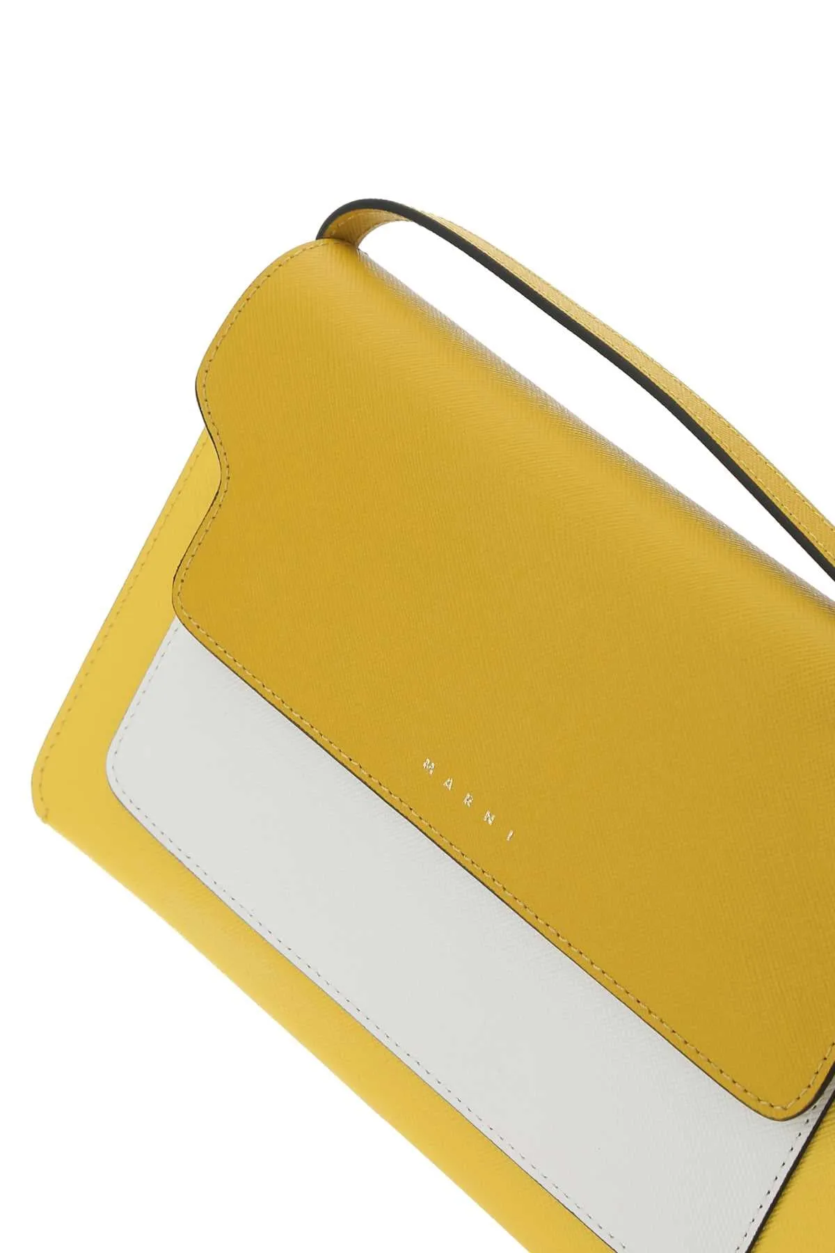 Marni Two-Tone Logo Print Crossbody Bag
