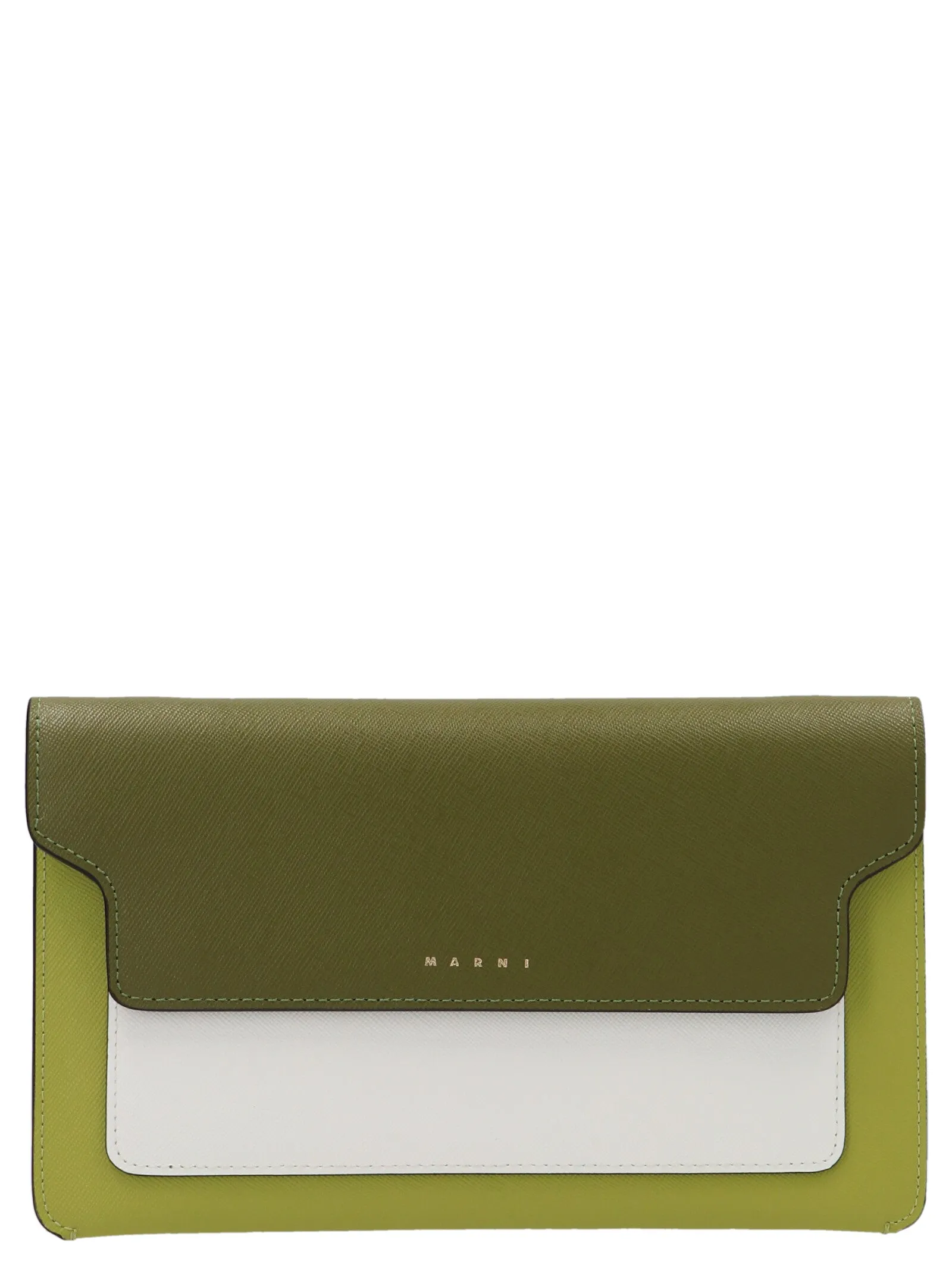 Marni Two-Tone Logo Print Crossbody Bag