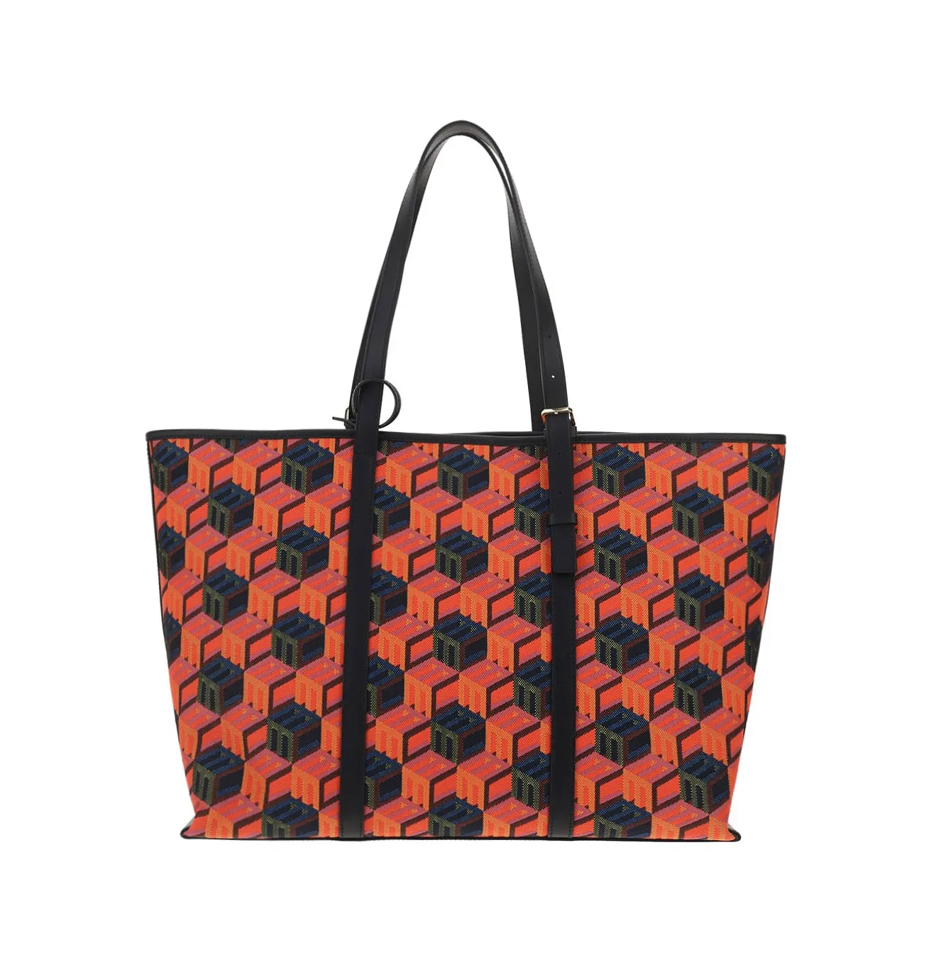 MCM Monogram Jacquard Top Handle Bag