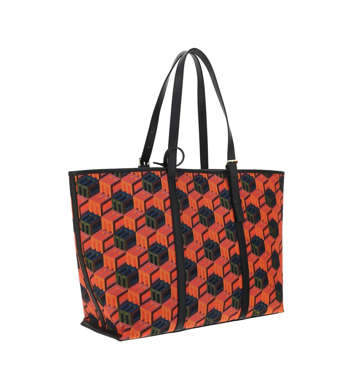MCM Monogram Jacquard Top Handle Bag