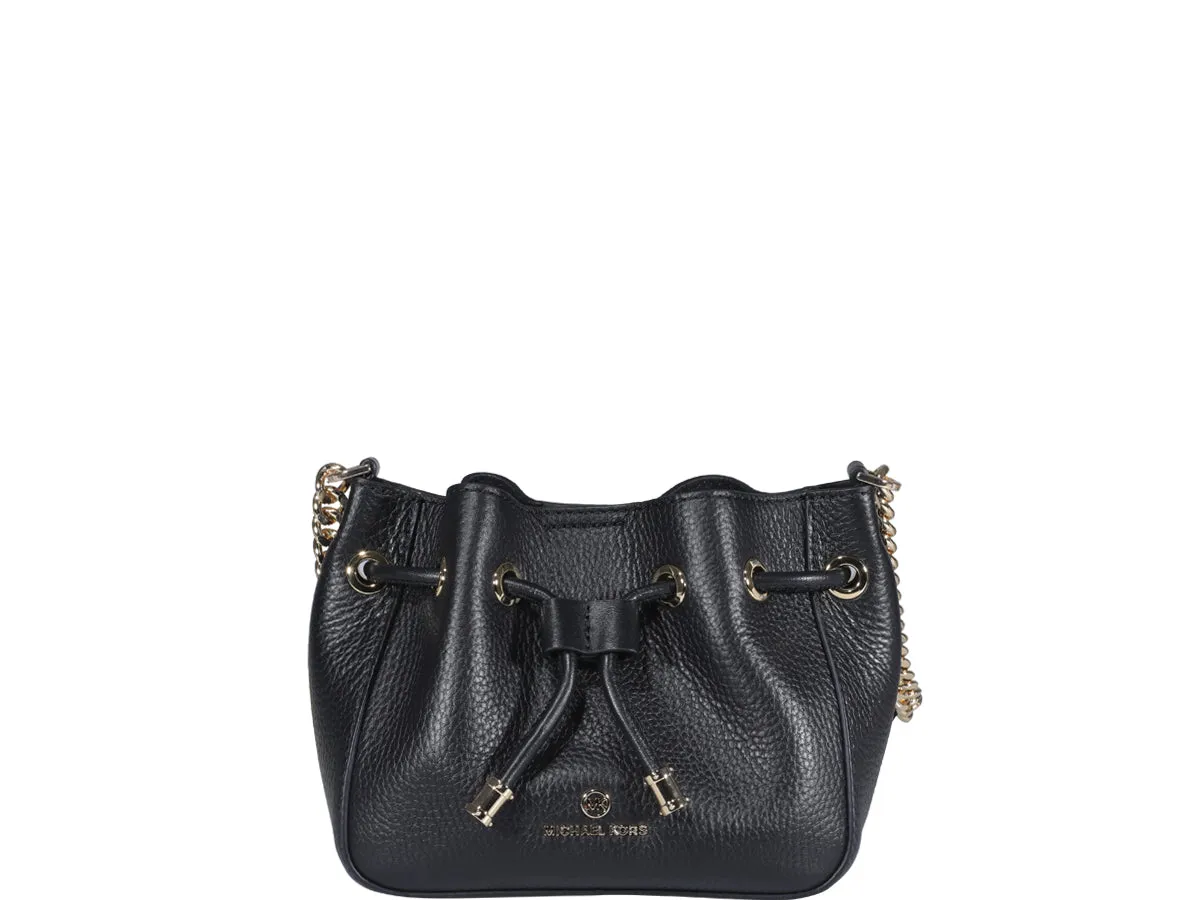 Michael Michael Kors Logo Plaque Drawstring Crossbody Bag