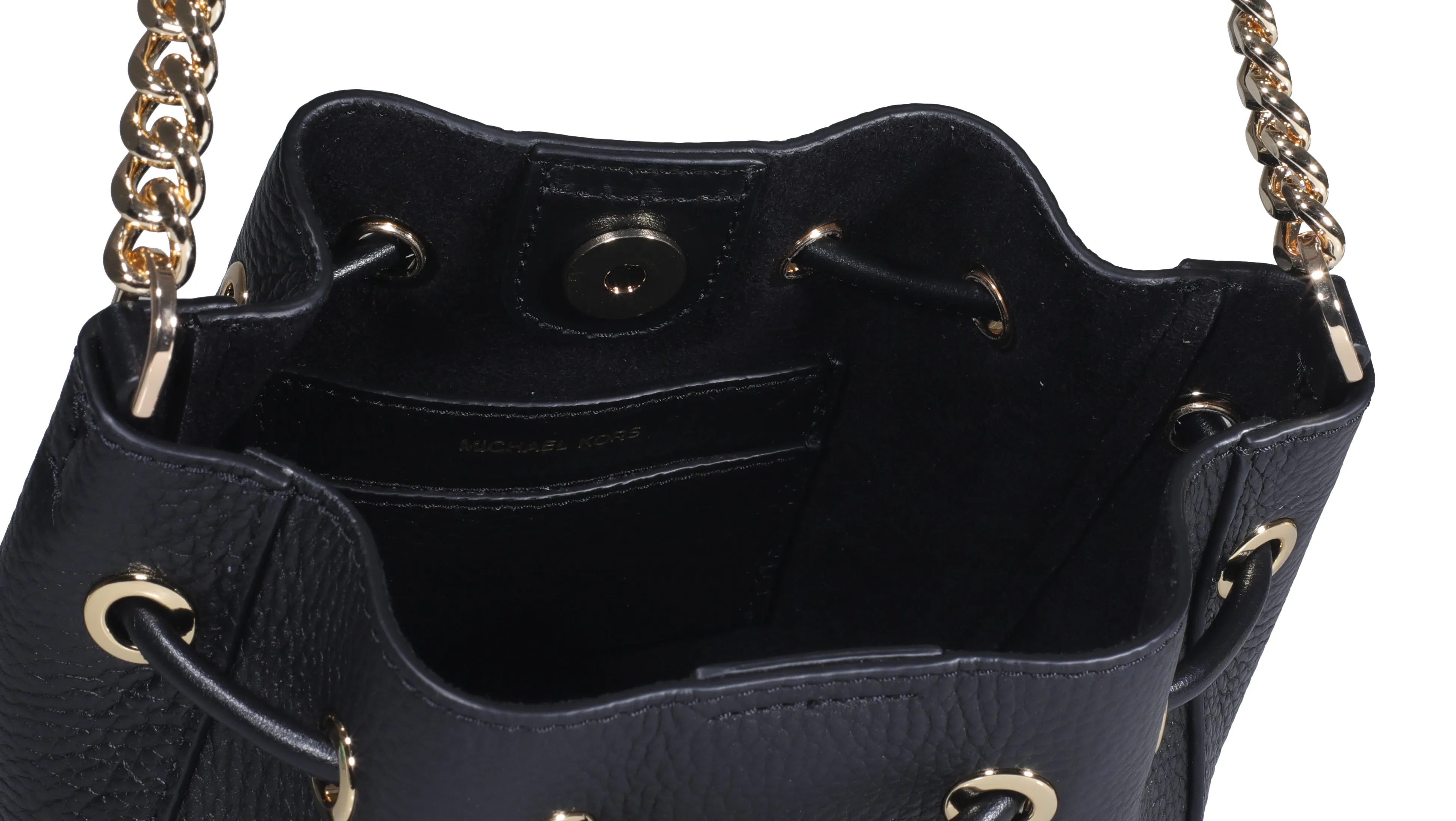 Michael Michael Kors Logo Plaque Drawstring Crossbody Bag