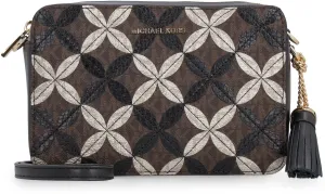 Michael Michael Kors Logo Plaque Printed Crossbody Bag