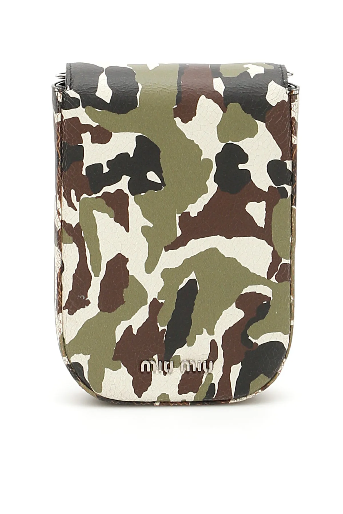 Miu Miu Camouflage Printed Shoulder Bag