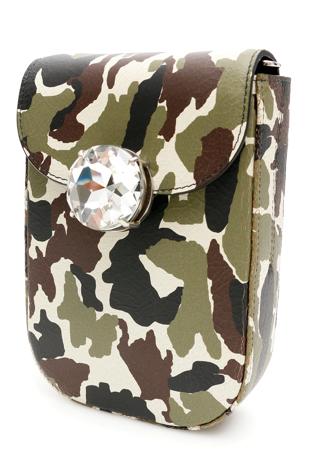 Miu Miu Camouflage Printed Shoulder Bag