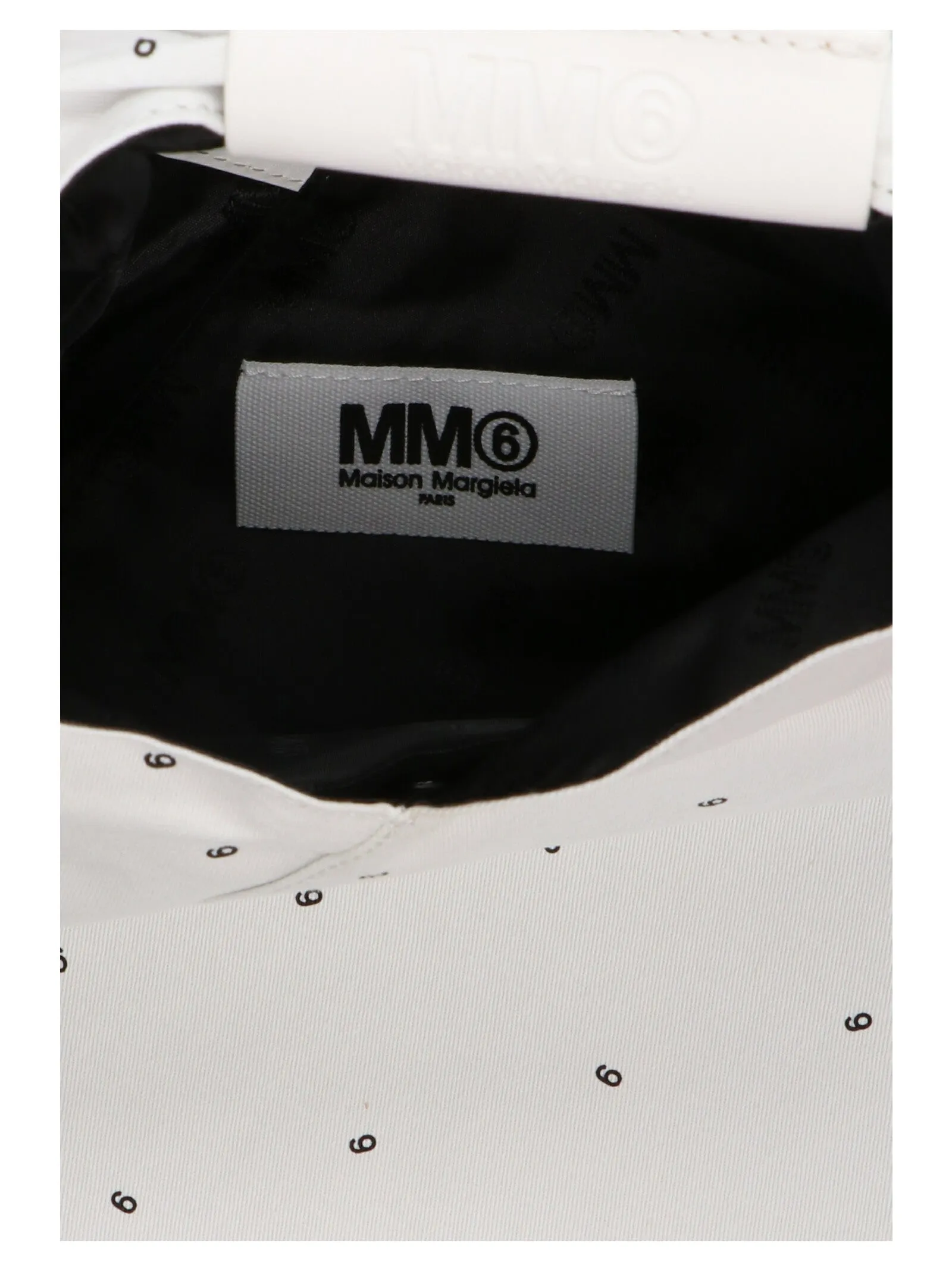 MM6 Maison Margiela Allover Number Printed Small Tote Bag
