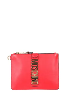 Moschino Lettering Logo Clutch Bag