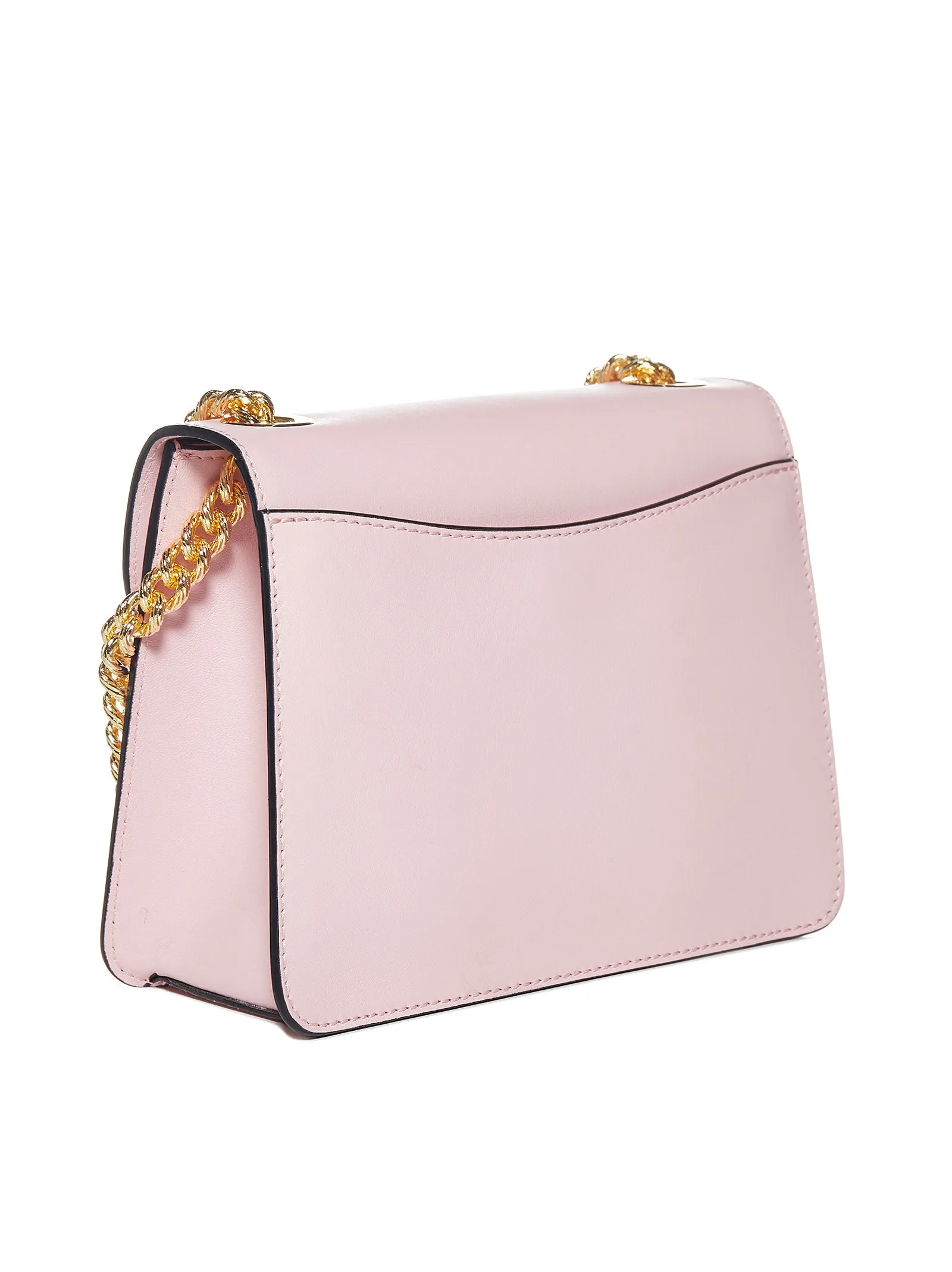 Moschino Logo Lettering Chain Link Shoulder Bag