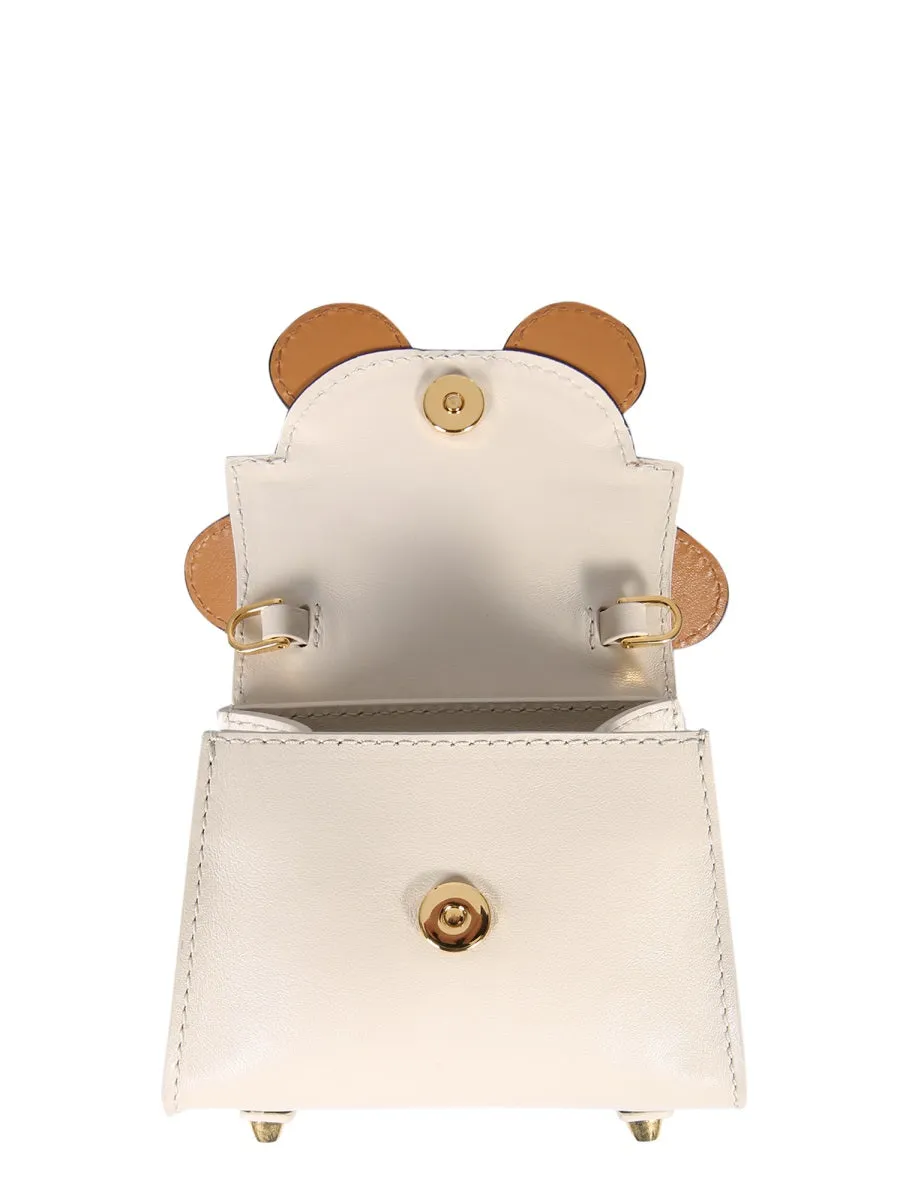 Moschino Logo-Print Mini Crossbody Bag