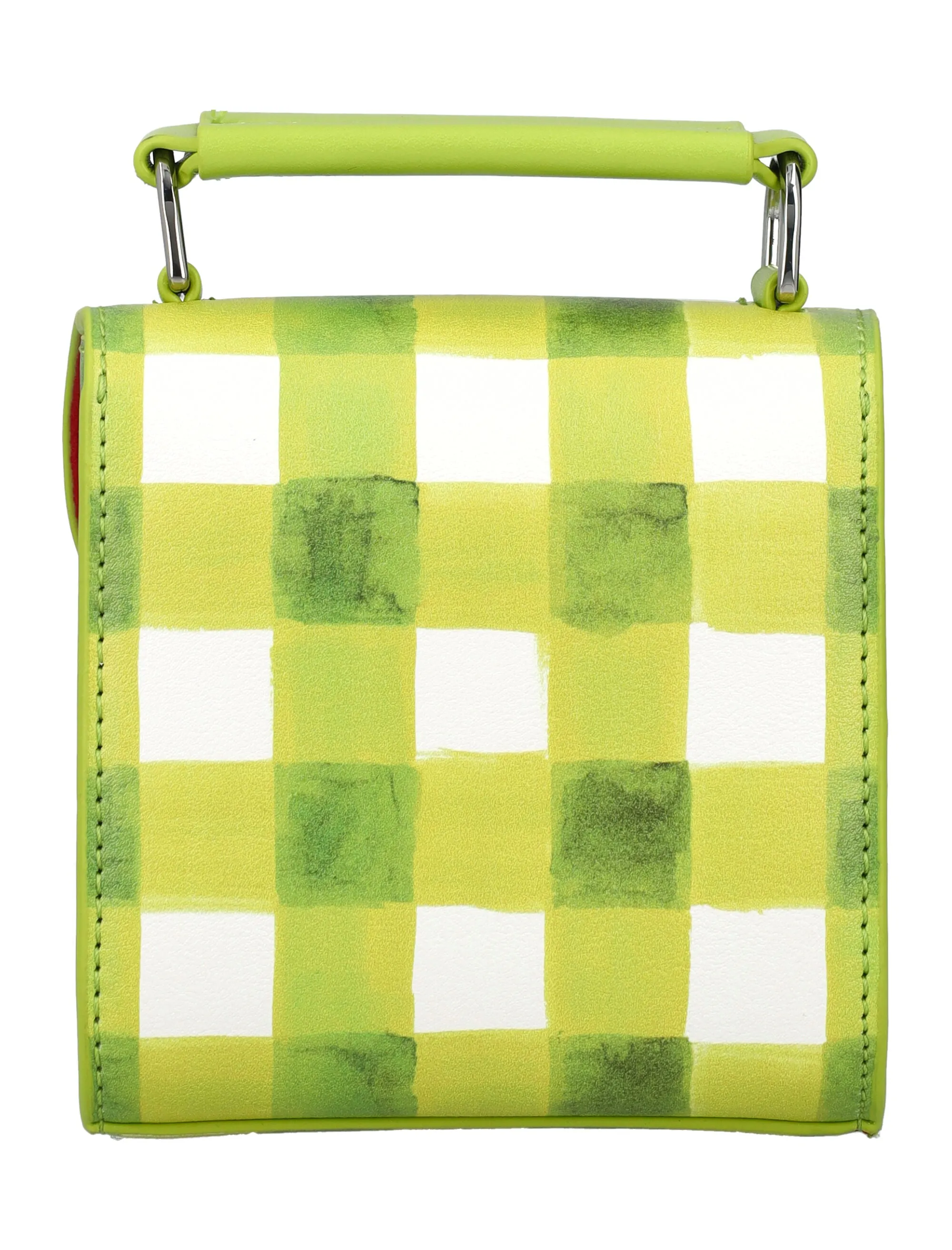 MSGM Clic Check Pattern Foldover Mini Shoulder Bag