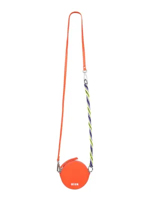 MSGM Logo Print Circle Satchel Bag