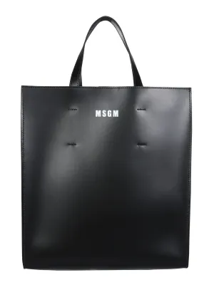 MSGM Micro Logo Printed Tote Bag