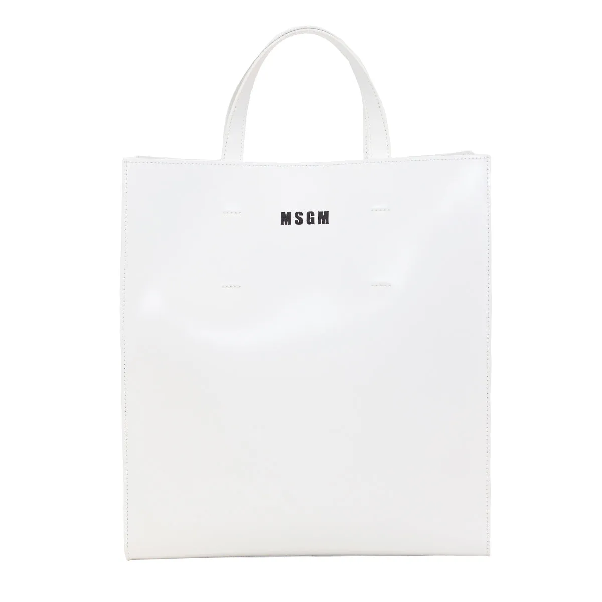 MSGM Micro Logo Printed Tote Bag