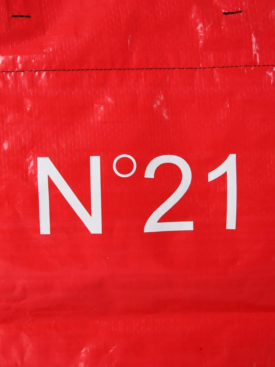 N21 Logo Printed Open Top Tote Bag