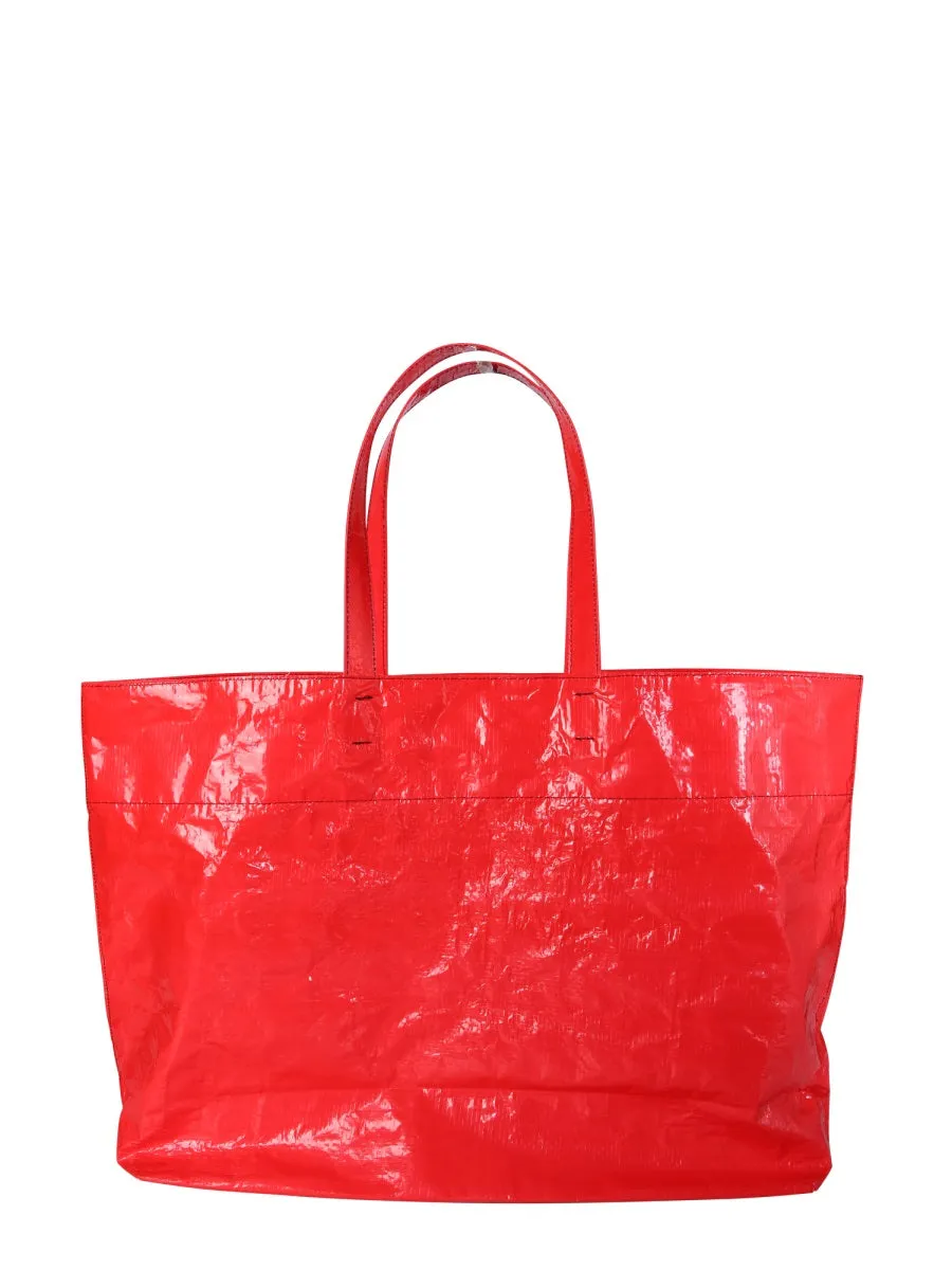 N21 Logo Printed Open Top Tote Bag
