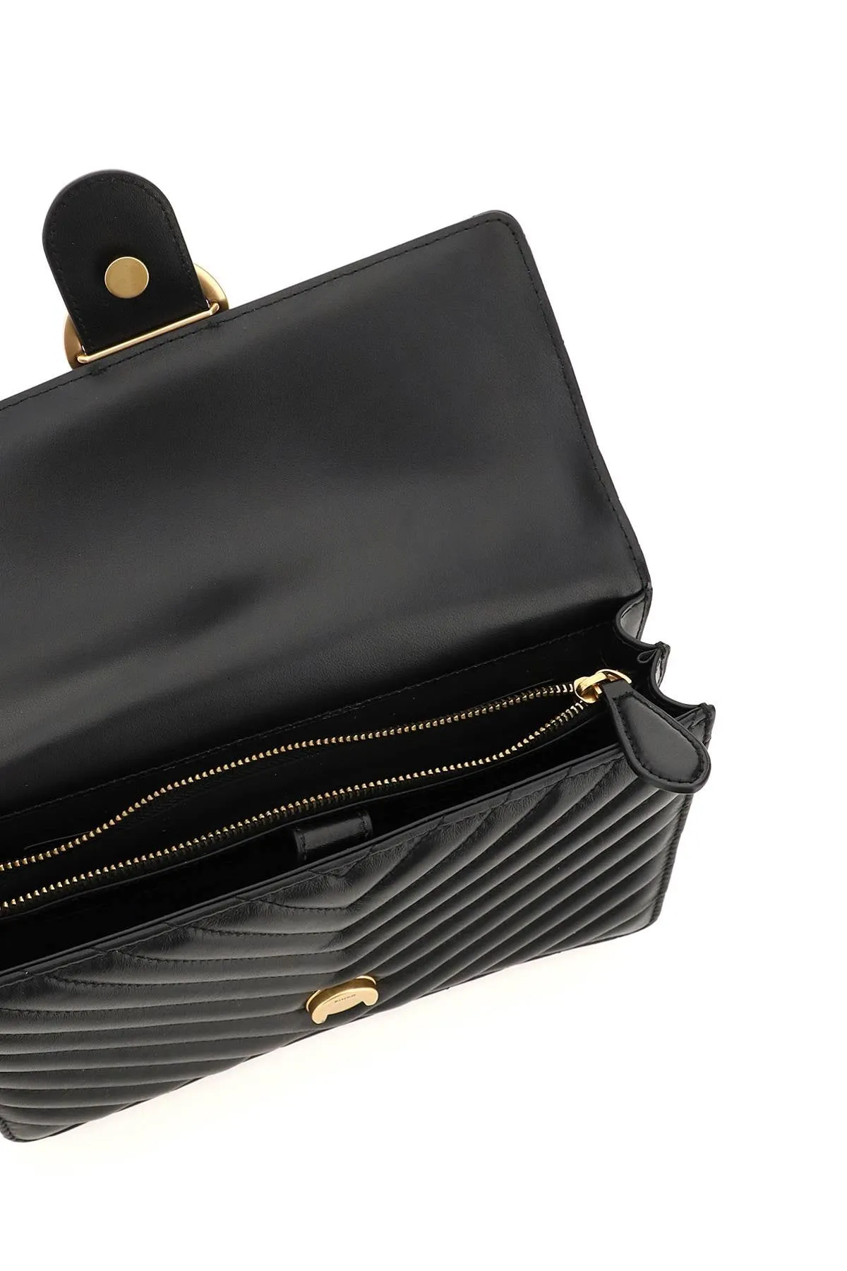 Pinko Classic Love Icon V Quilt Crossbody Bag