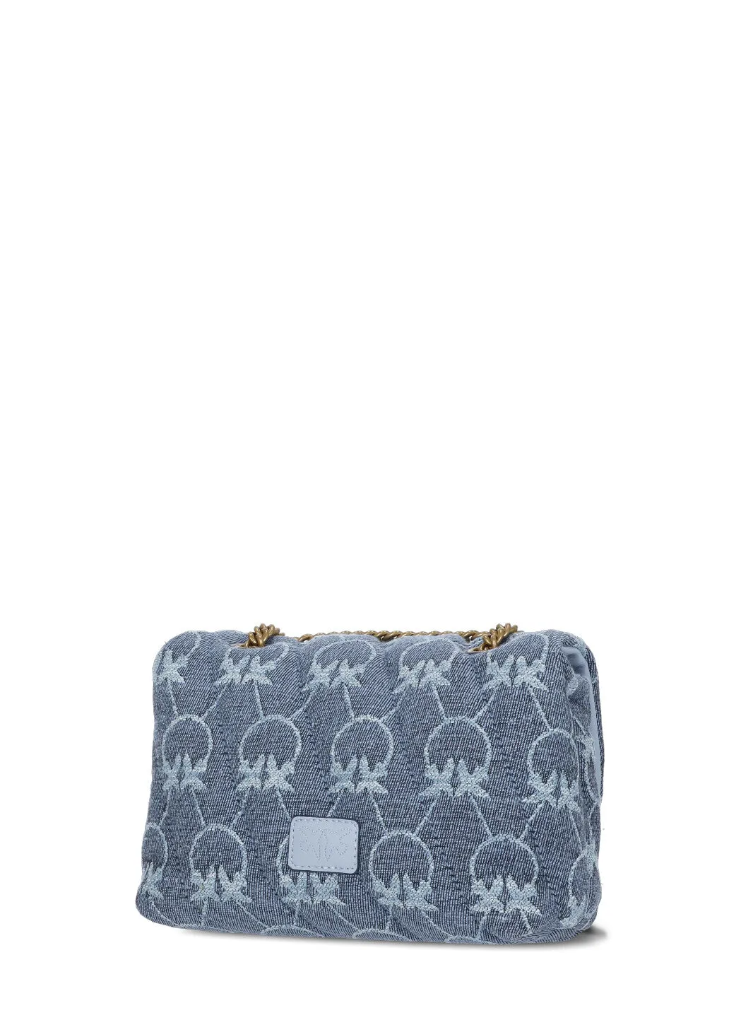 Pinko Love Logo Plaque Chained Crossbody Bag