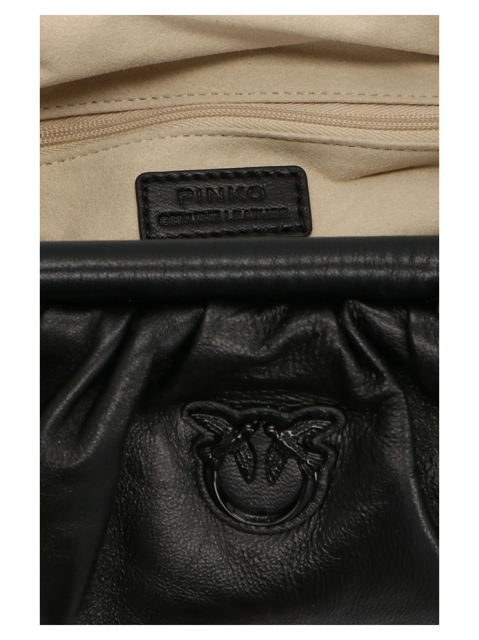 Pinko Pochette Chain Logo Plaque Mini Clutch Bag