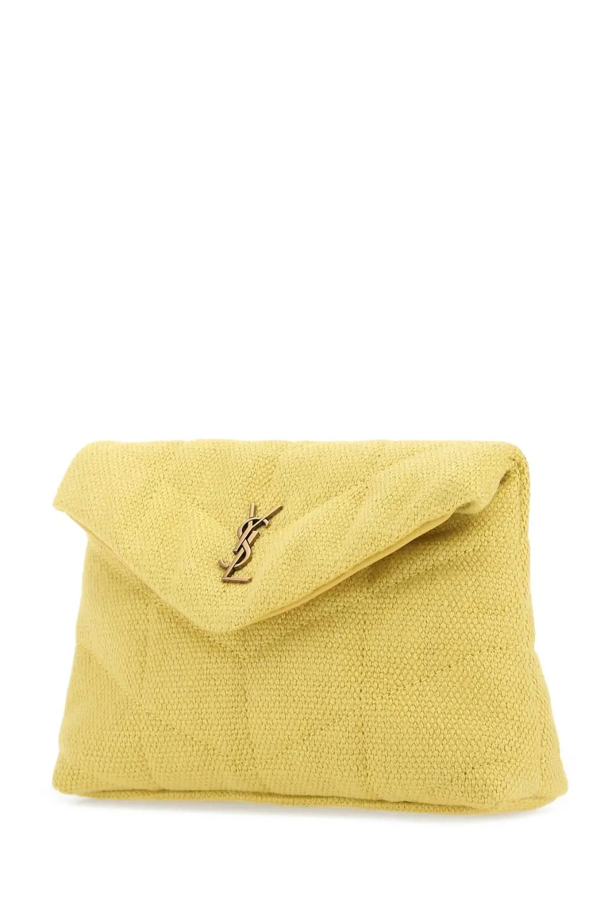 Saint Laurent Logo Plaque Clutch Bag