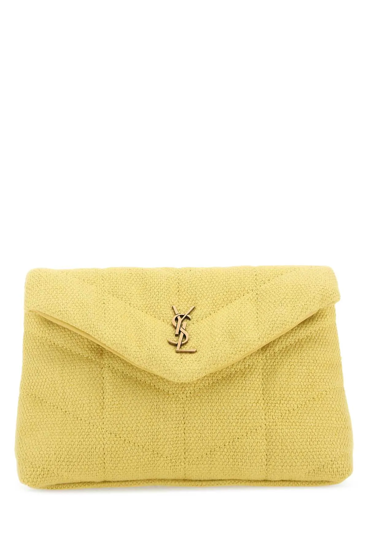 Saint Laurent Logo Plaque Clutch Bag