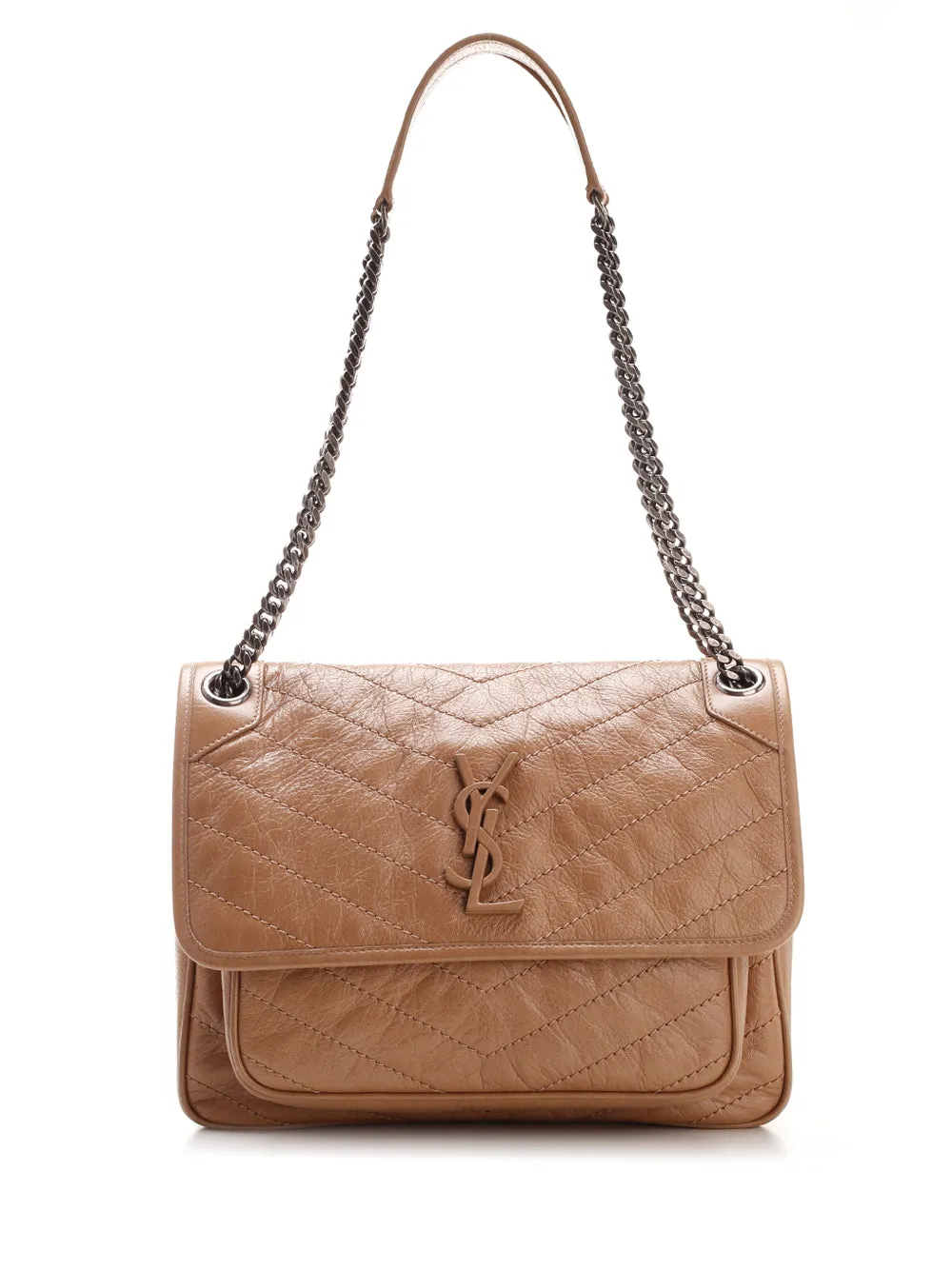 Saint Laurent Niki Logo Plaque Medium Shoulder Bag