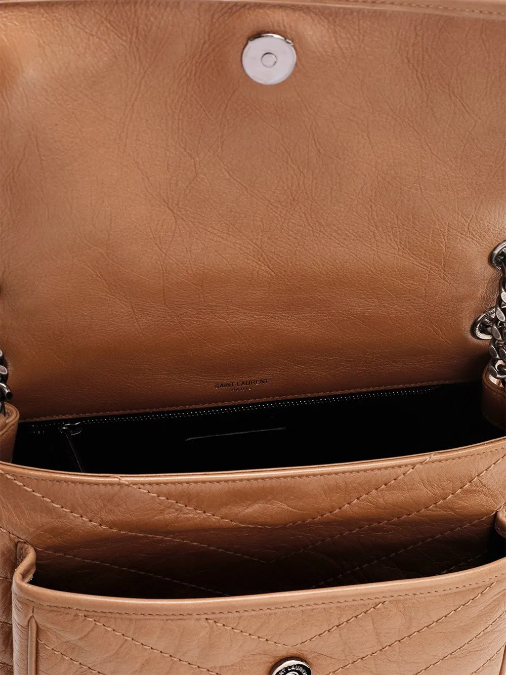 Saint Laurent Niki Logo Plaque Medium Shoulder Bag