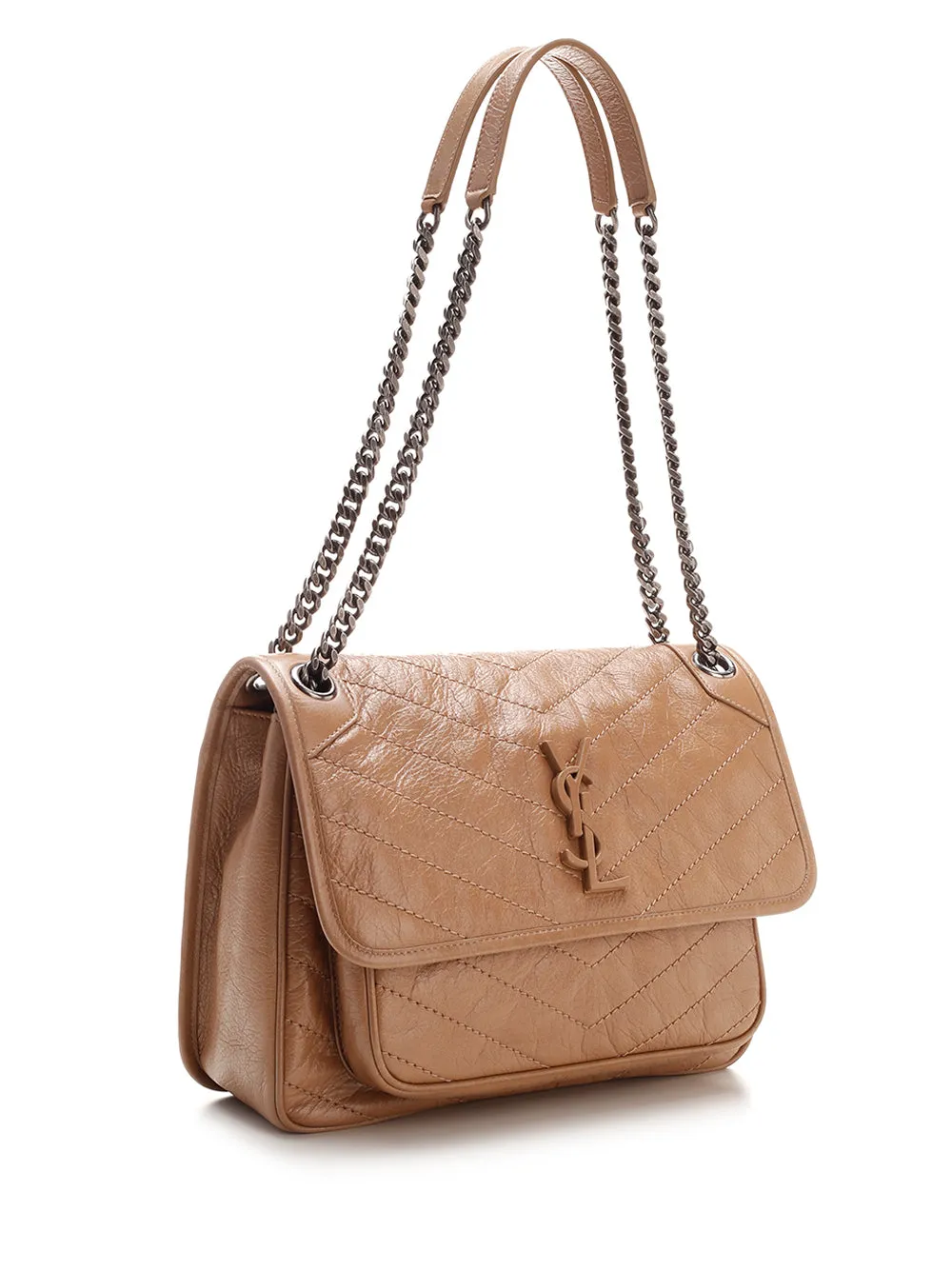 Saint Laurent Niki Logo Plaque Medium Shoulder Bag